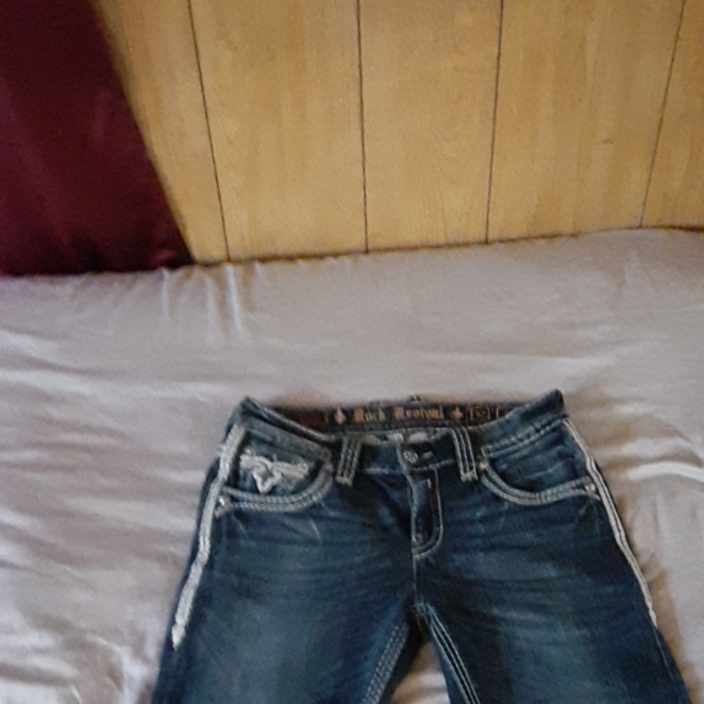 Mens rock revival jeans